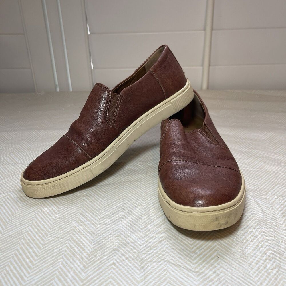 Frye Ivy Shoes Womens Size 6 M Brown Leather Slip On Comfort Casual 3478807